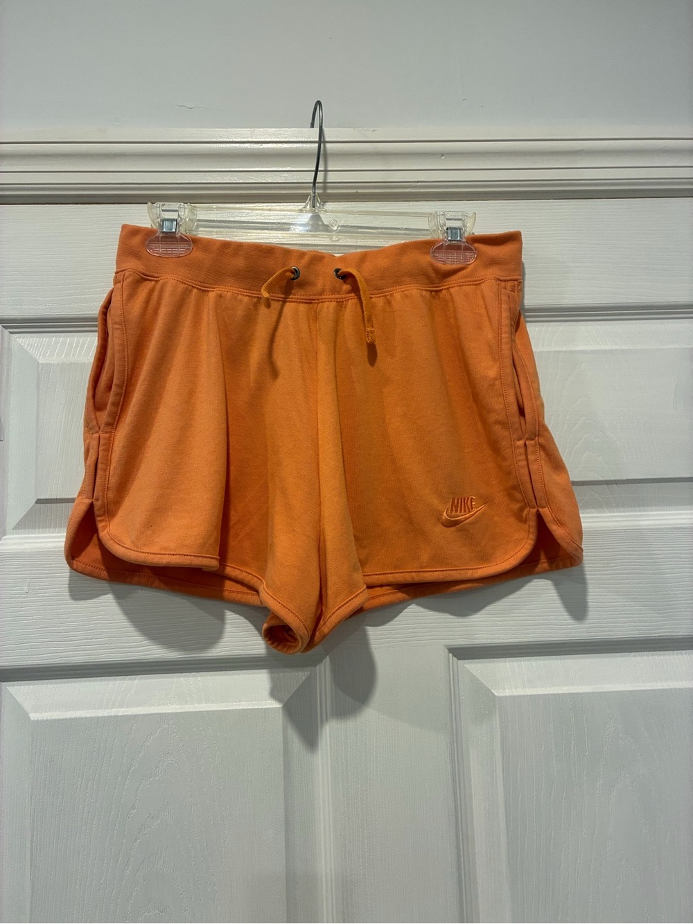 Nike Women's Orange Athletic Drawstring Shorts